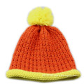 pompom childen colorful winter beanie hat